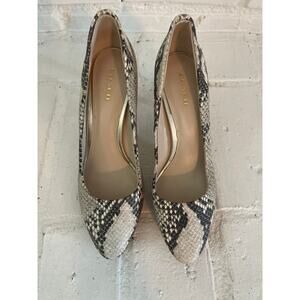 COACH Faux Snakeskin Stiletto Pumps Women's US Size 6.5